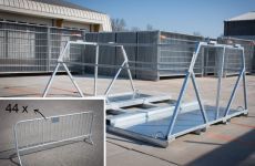 Laadplatform DH met 44 dranghekken
